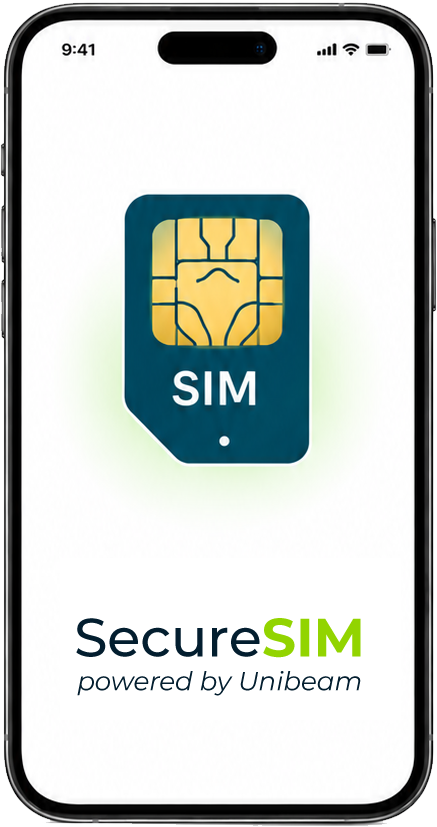 SecureSIM by Unibeam on iPhone